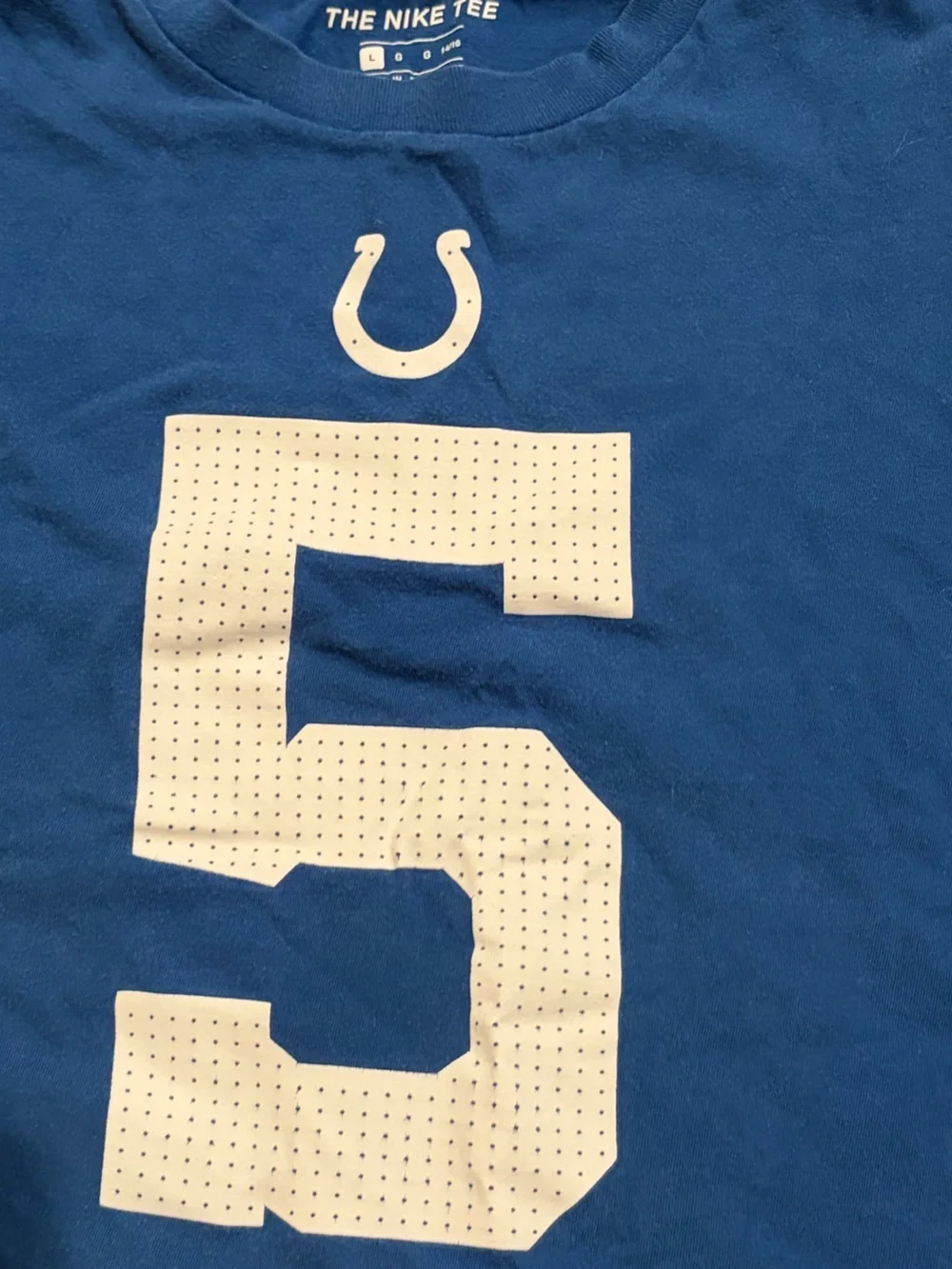 Kids Nike Anthony Richardson #5 Royal Indianapolis Colts T-Shirt L 14/16